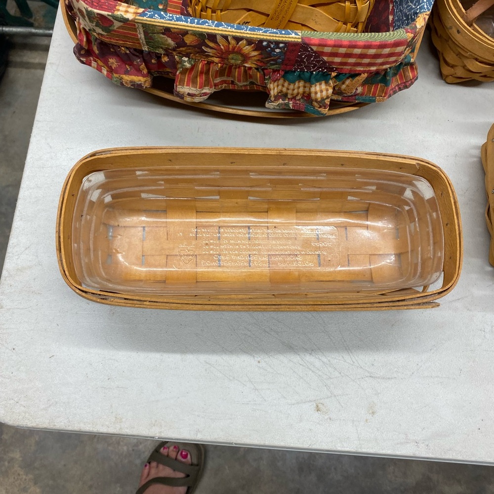 Longaberger cracker basket with protector